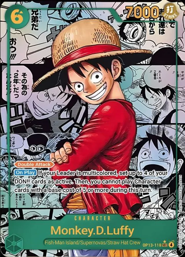 Monkey D. Luffy One Piece-Sammelkarte