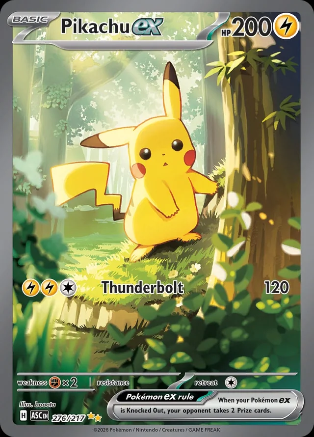 Pikachu ex Pokémon-Sammelkarte